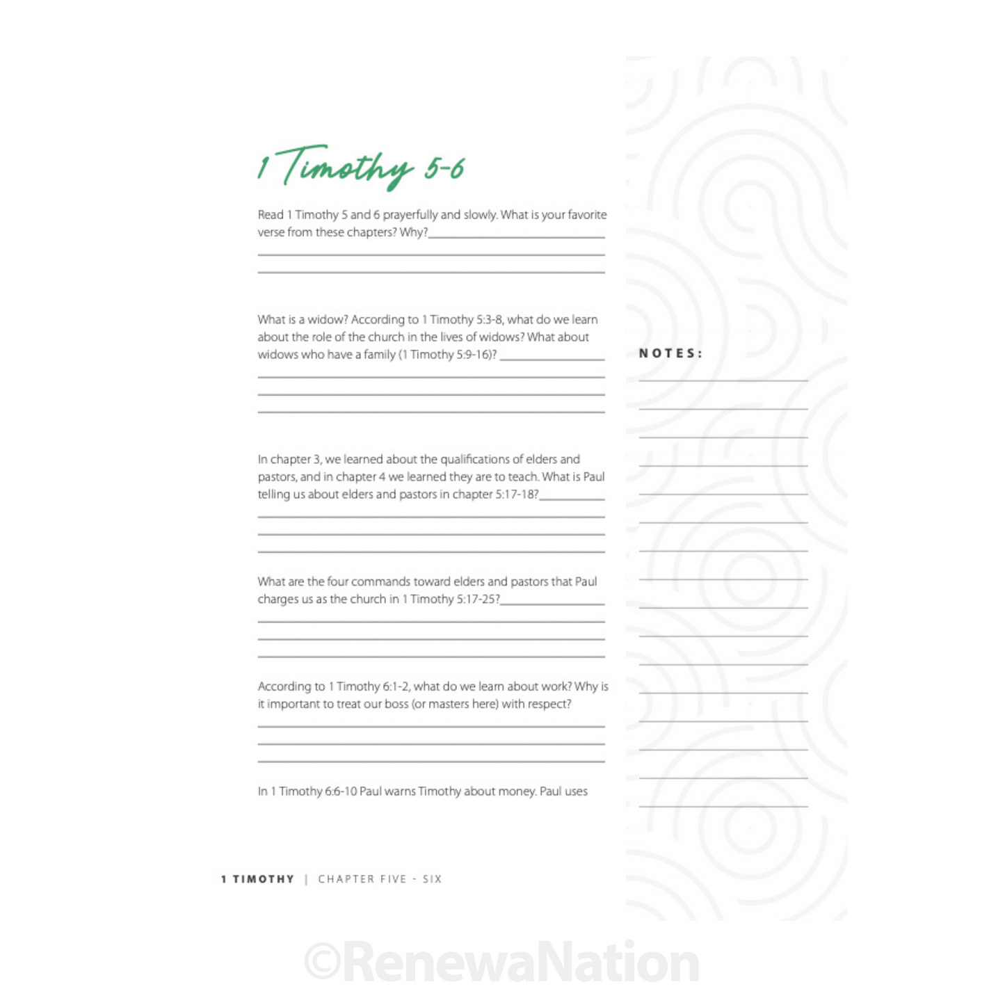 1 Timothy Bible Study Guide