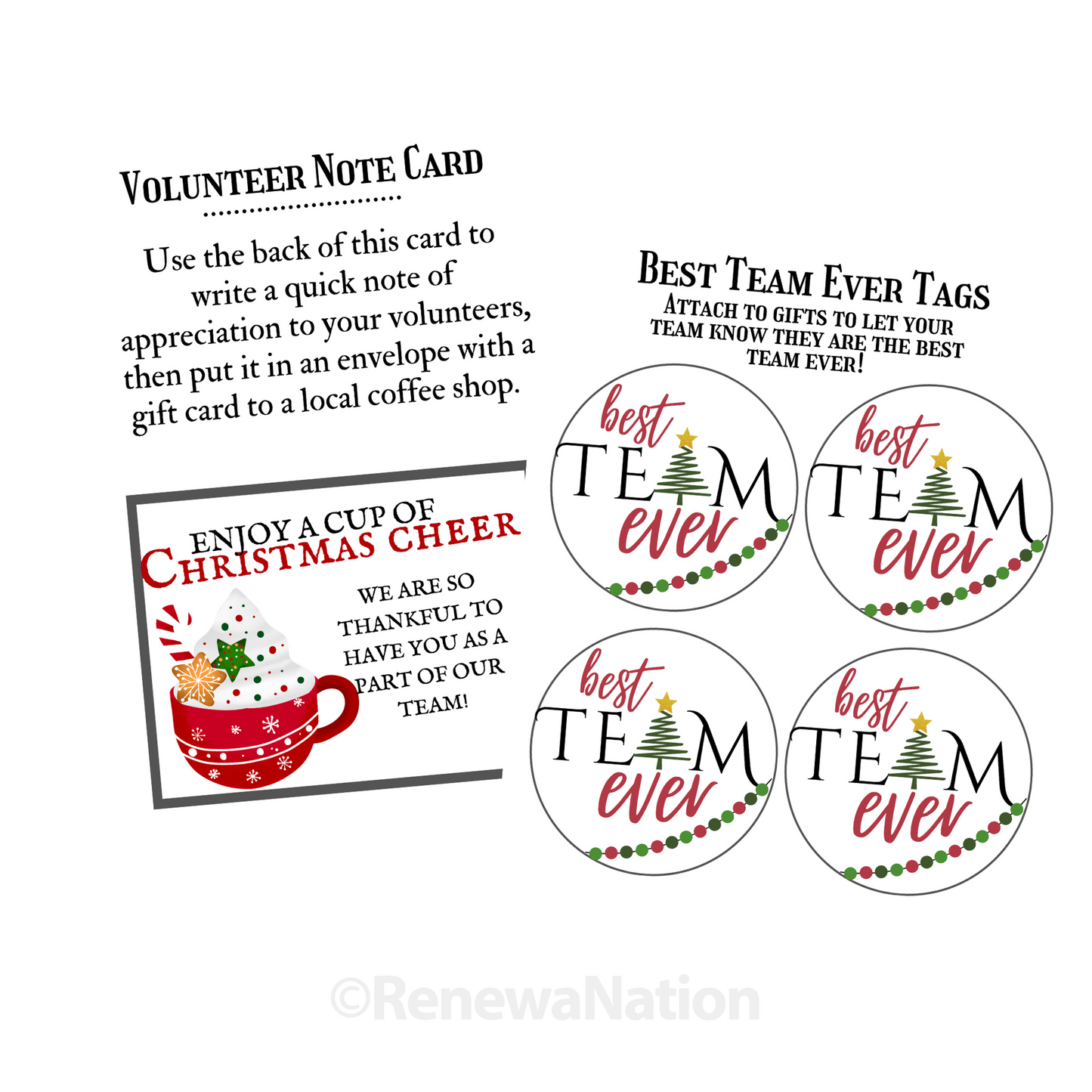 Christmas Volunteer Appreciation Kit