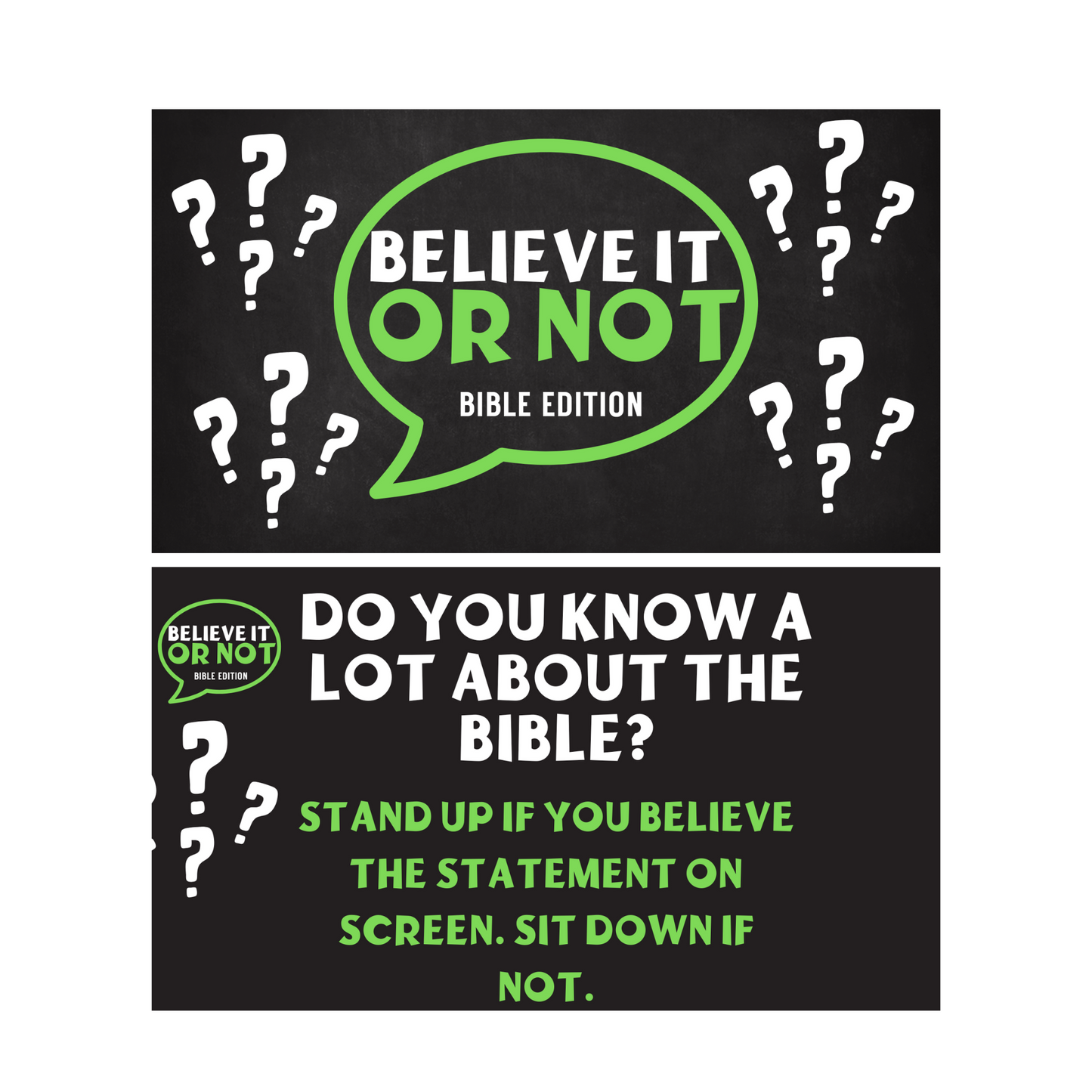 Believe It or Not: Bible Edition