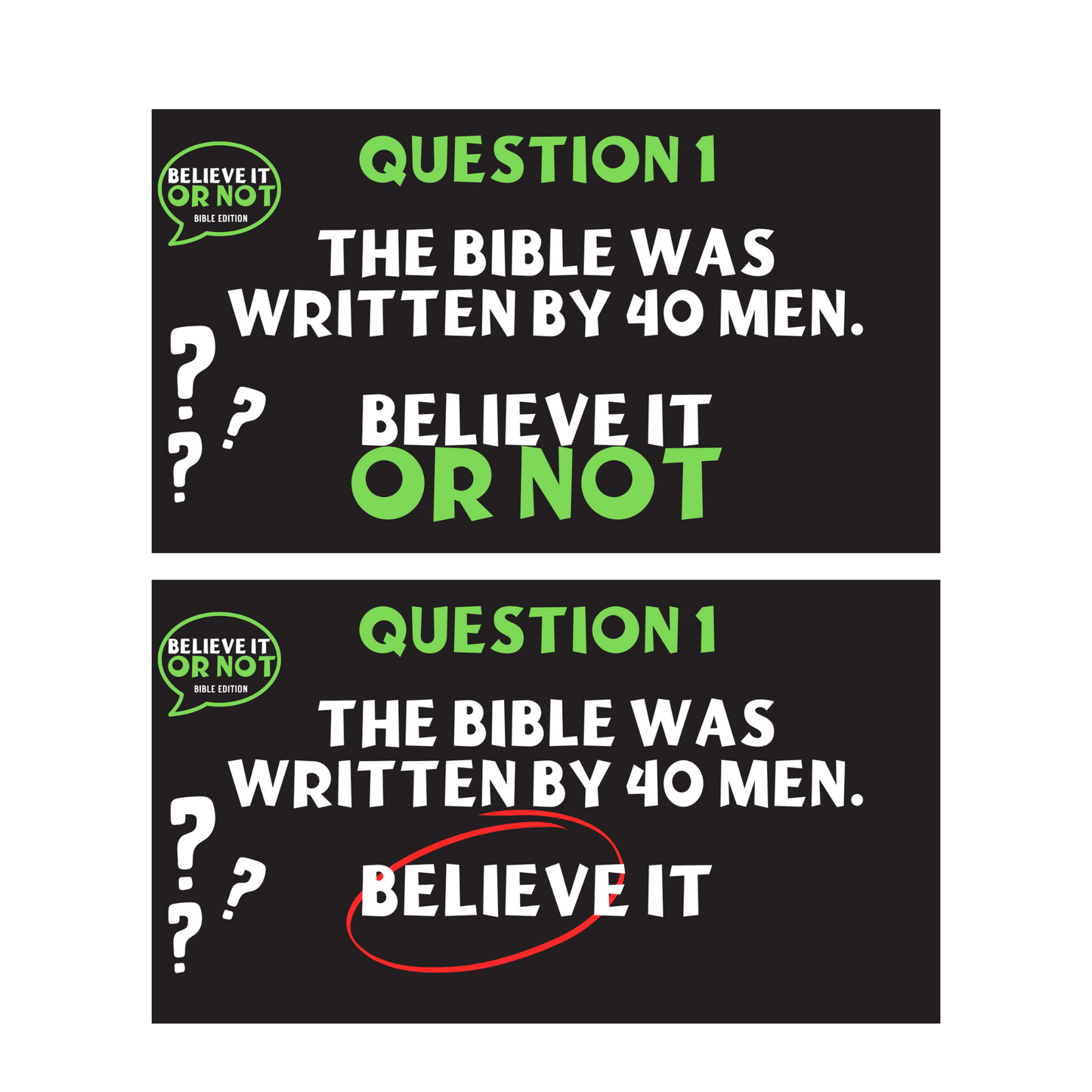 Believe It or Not: Bible Edition