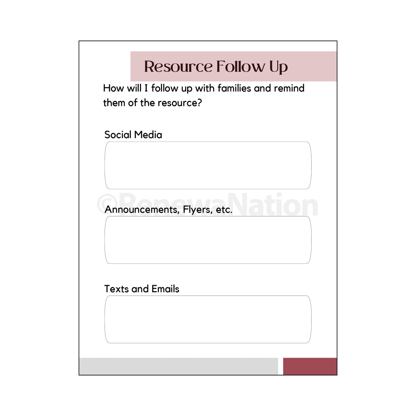 Family Resource Planner