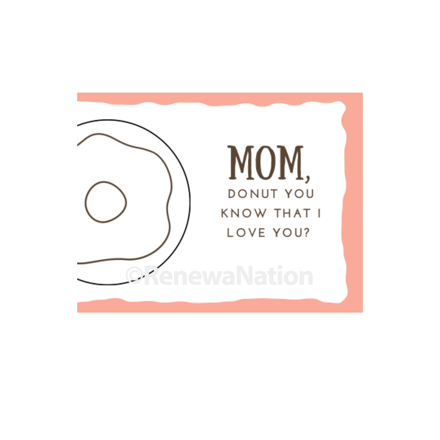 Mother's Day Donut Card Printable