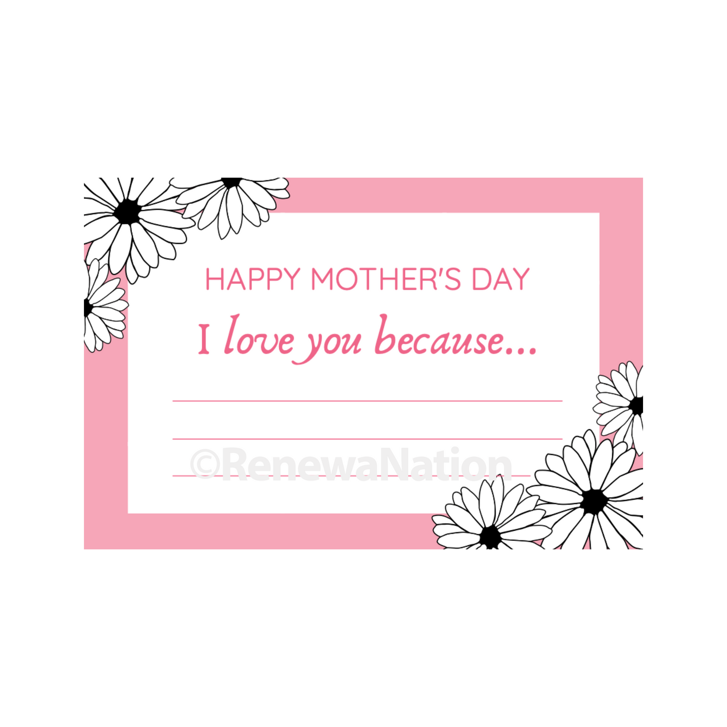 Mother's Day Floral Certificate