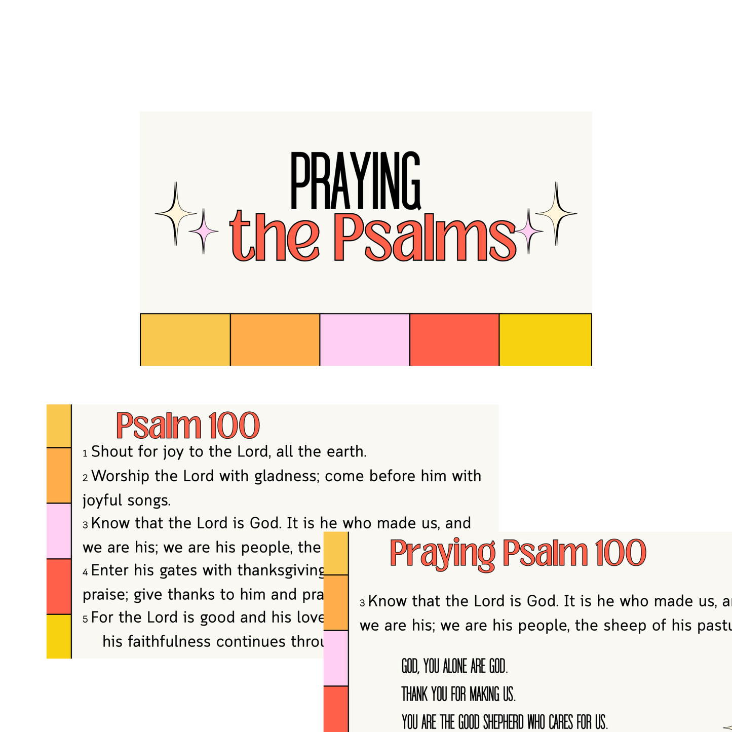 Praying the Psalm Slides