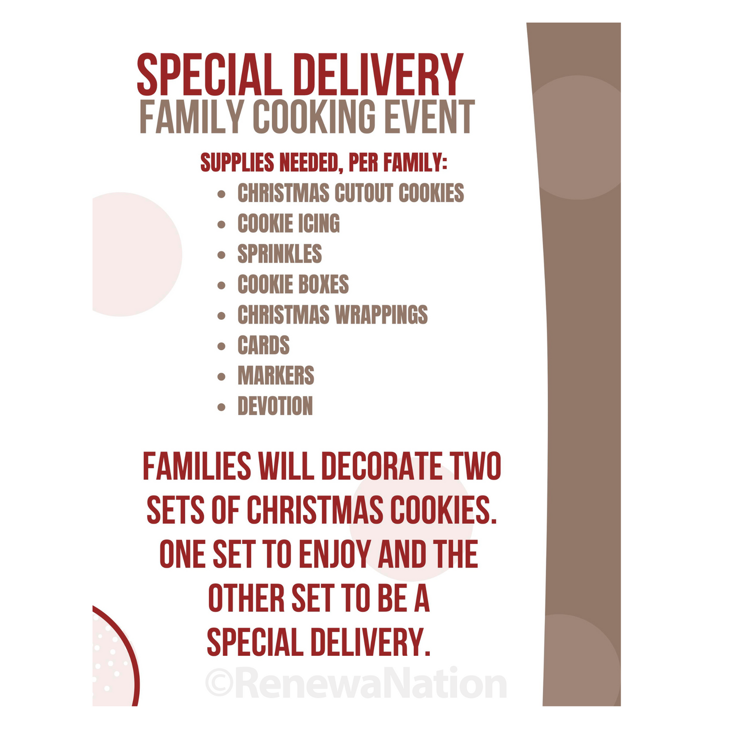 Special Delivery Family Cookie Event