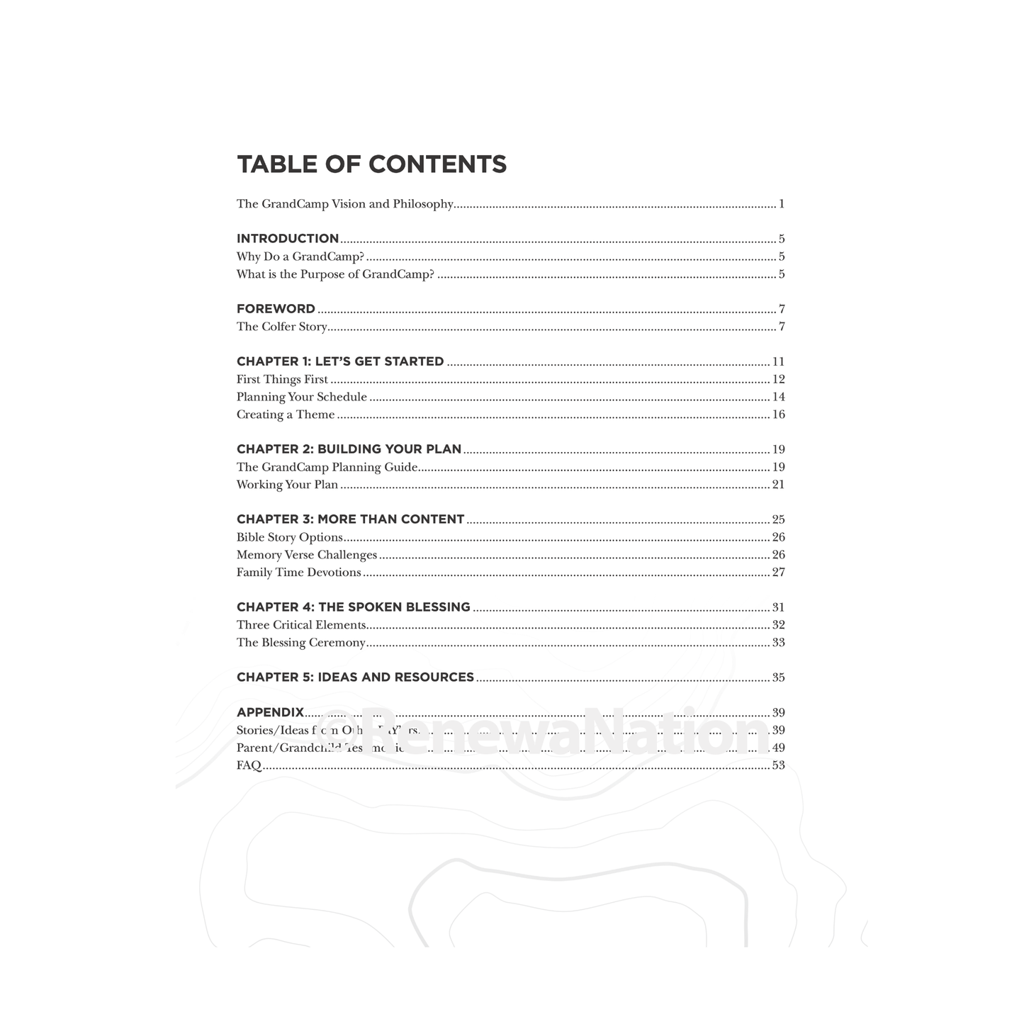 GrandCamp Field Guide