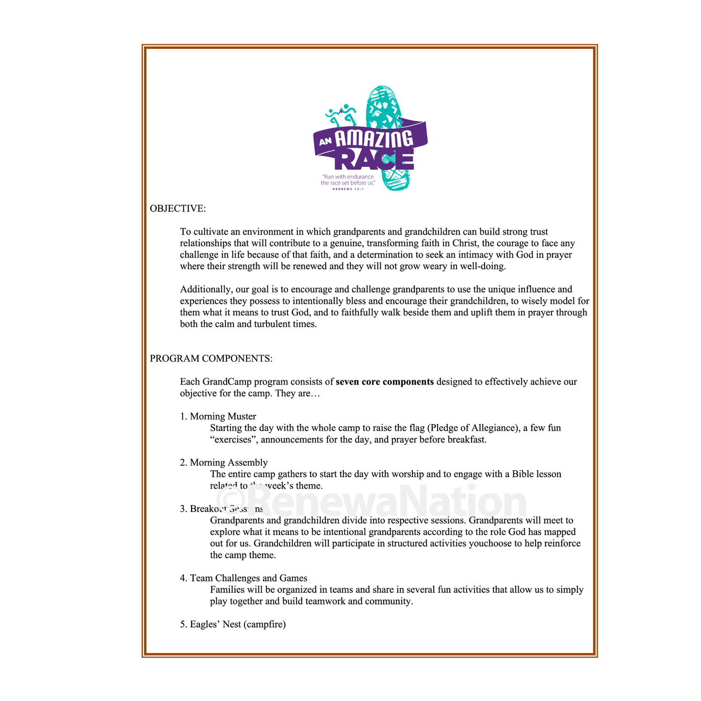 An Amazing Race GrandCamp Theme Pak
