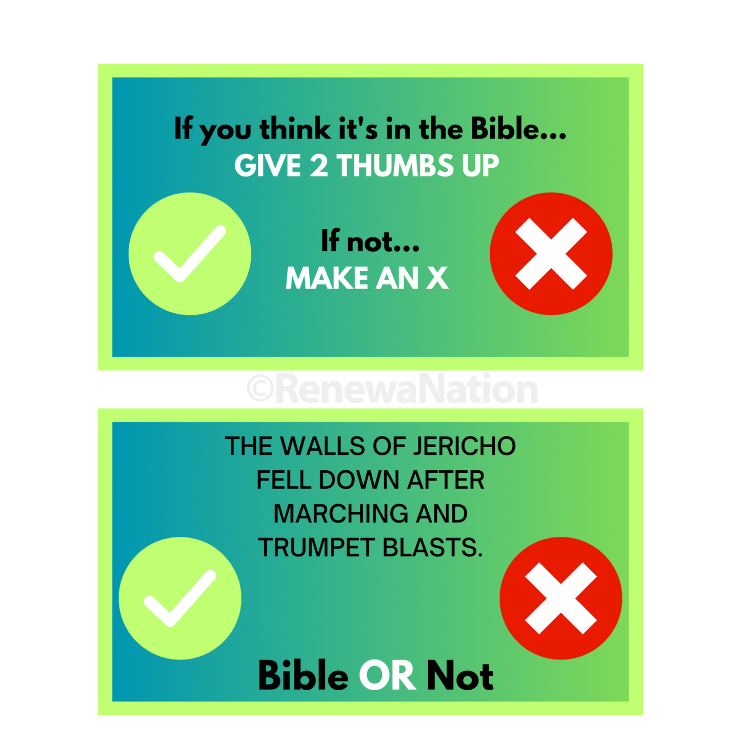 Bible or Not Screen Game