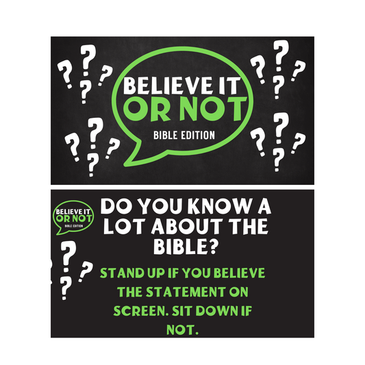 Believe It or Not: Bible Edition