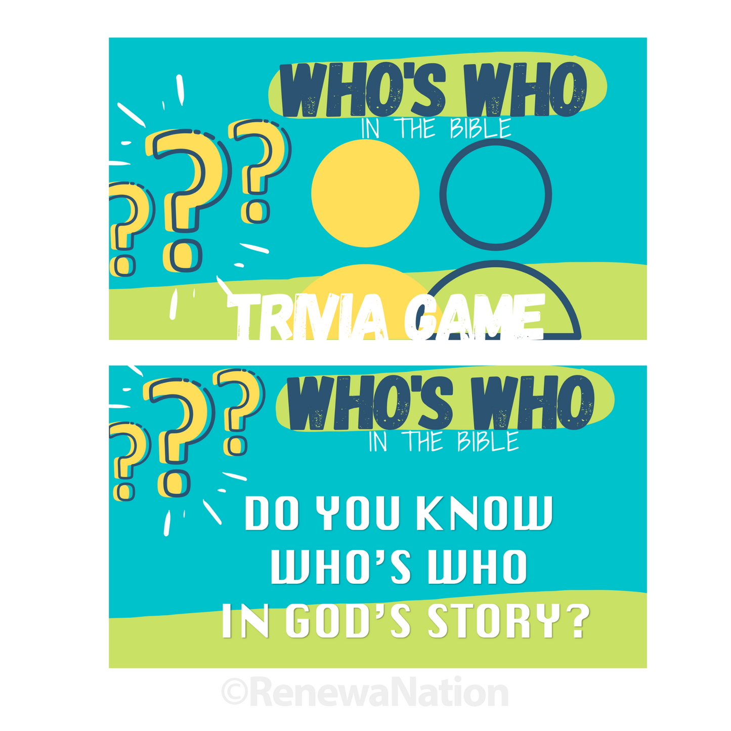 Who's Who In The Bible Trivia Game