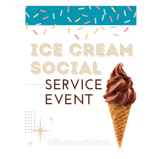 Ice Cream Social Service Event