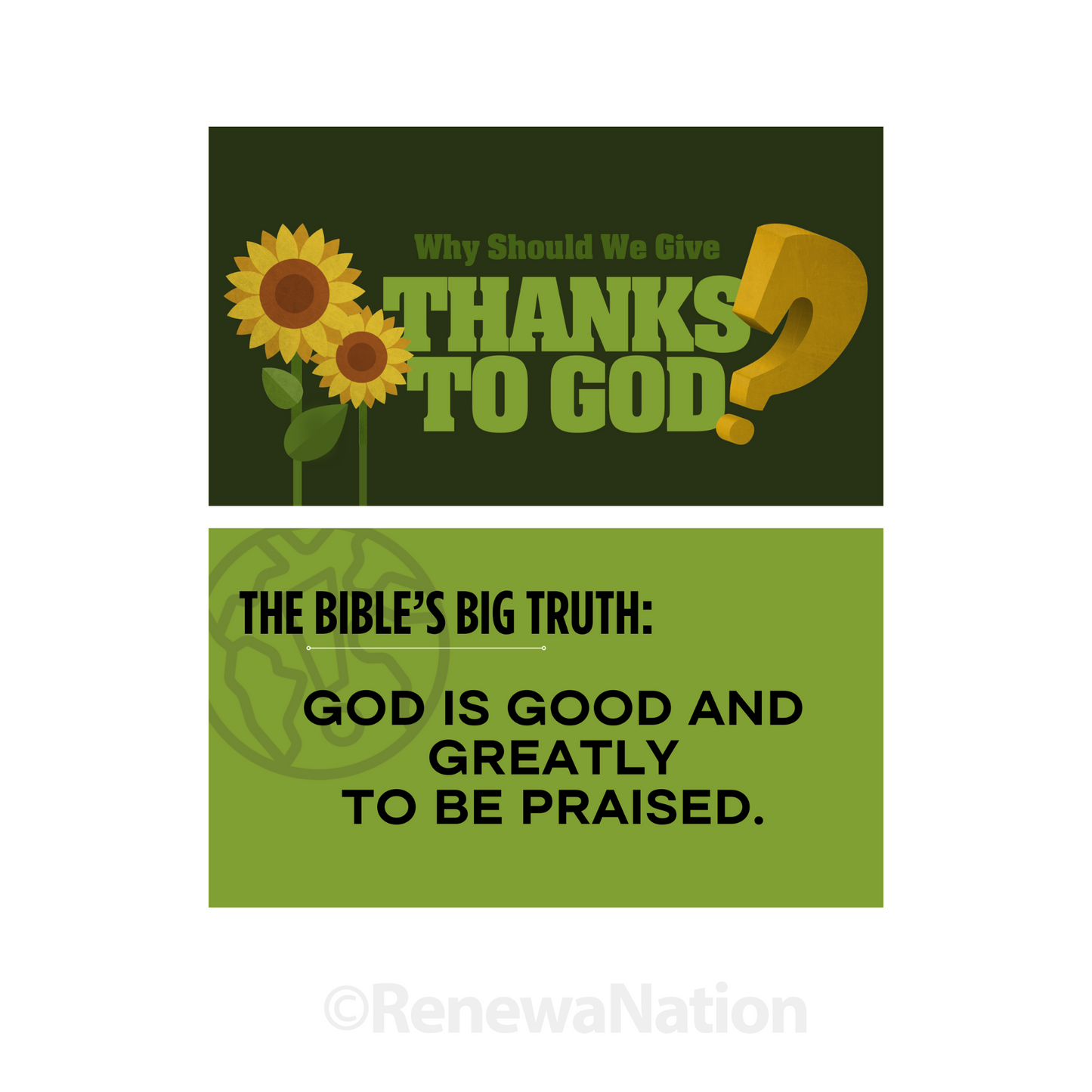 Why Should We Give Thanks to God Stand-Alone Lesson