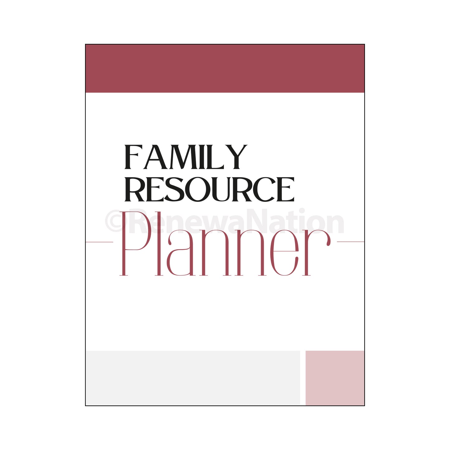 Family Resource Planner