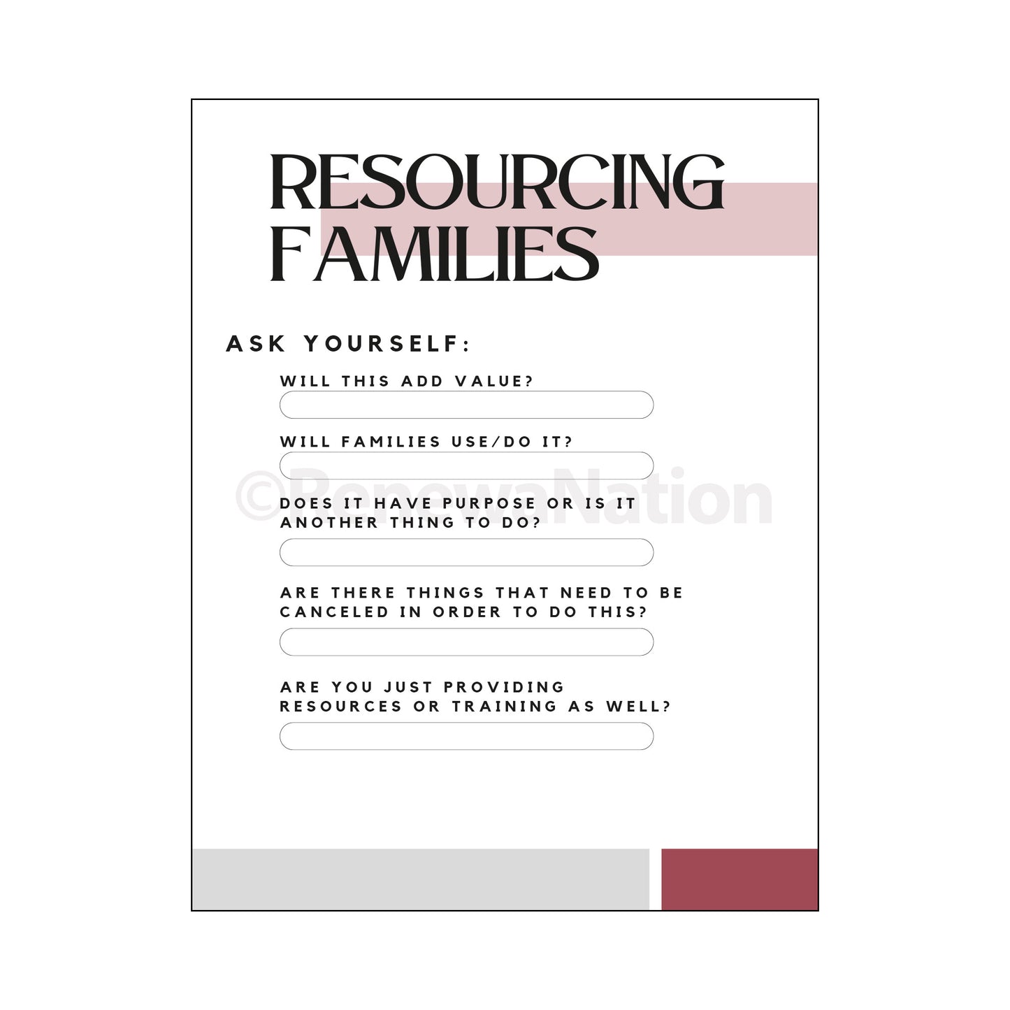 Family Resource Planner