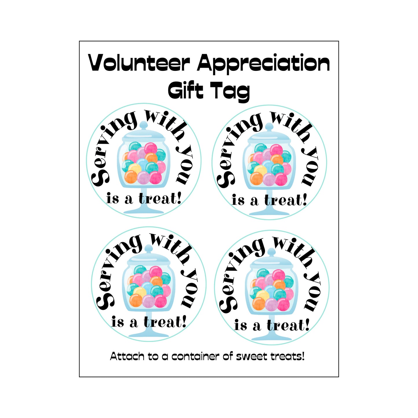 Sweet Treat Volunteer Appreciation Event Theme
